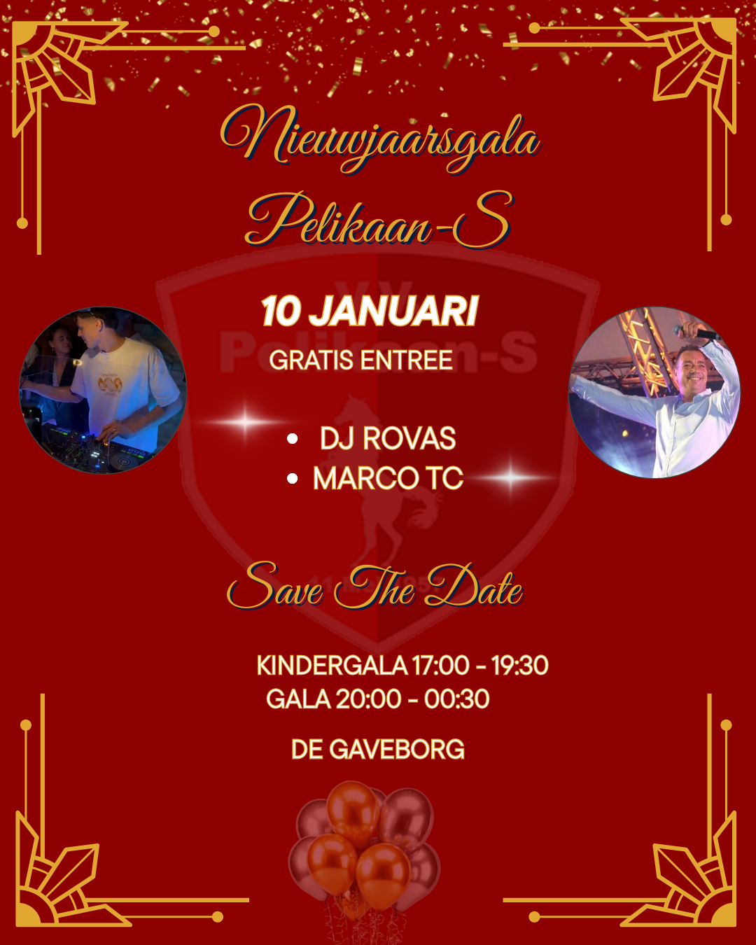 10 januari Nieuwjaarsgala Pelikaan-S!